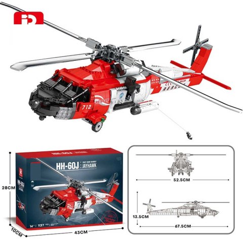 Zestaw Klocków Helikopter HH-60J 1137el. Zestaw Klocków Helikopter HH-60J 1137el.