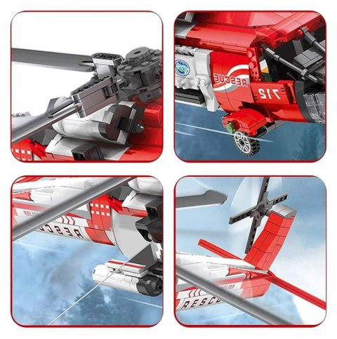 Zestaw Klocków Helikopter HH-60J 1137el. Zestaw Klocków Helikopter HH-60J 1137el.