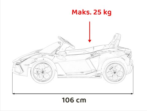 Pojazd Lamborghini Revuelto Niebieski Pojazd Lamborghini Revuelto Niebieski