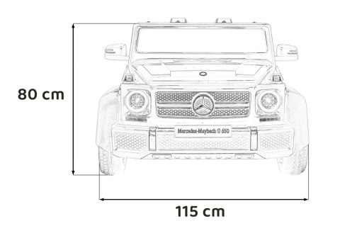Pojazd Mercedes Benz MAYBACH G650 Niebieski Pojazd Mercedes Benz MAYBACH G650 Niebieski