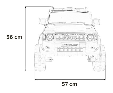 Pojazd Toyota Land Cruiser PRADO Czarny Pojazd Toyota Land Cruiser PRADO Czarny