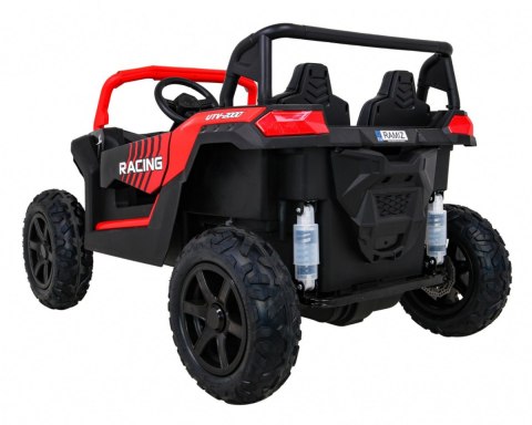 Buggy ATV Strong Racing dla 2 dzieci Czerwony + Silnik bezszczotkowy + Pompowane koła + Audio LED Buggy ATV Strong Racing dla 2 dzieci Czerwony + Silnik bezszczotkowy + Pompowane koła + Audio LED