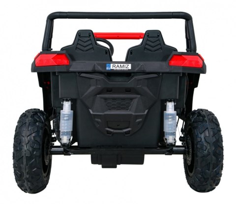 Buggy ATV Strong Racing dla 2 dzieci Czerwony + Silnik bezszczotkowy + Pompowane koła + Audio LED Buggy ATV Strong Racing dla 2 dzieci Czerwony + Silnik bezszczotkowy + Pompowane koła + Audio LED
