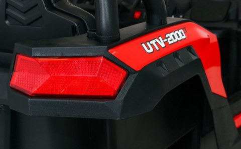 Buggy ATV Strong Racing dla 2 dzieci Czerwony + Silnik bezszczotkowy + Pompowane koła + Audio LED Buggy ATV Strong Racing dla 2 dzieci Czerwony + Silnik bezszczotkowy + Pompowane koła + Audio LED