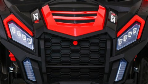 Buggy ATV Strong Racing dla 2 dzieci Czerwony + Silnik bezszczotkowy + Pompowane koła + Audio LED Buggy ATV Strong Racing dla 2 dzieci Czerwony + Silnik bezszczotkowy + Pompowane koła + Audio LED