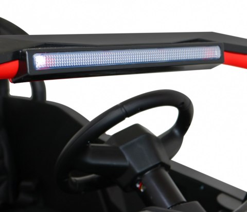 Buggy ATV Strong Racing dla 2 dzieci Czerwony + Silnik bezszczotkowy + Pompowane koła + Audio LED Buggy ATV Strong Racing dla 2 dzieci Czerwony + Silnik bezszczotkowy + Pompowane koła + Audio LED