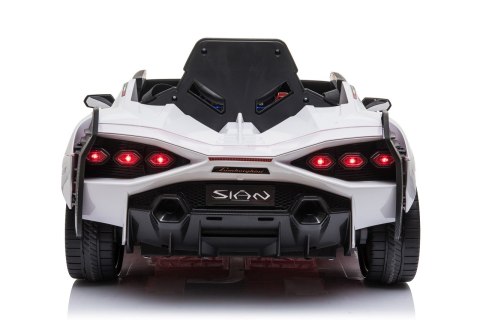 Lamborghini SIAN na akumulator dla dzieci Biały + Pilot + EVA + Wolny Start + Audio LED Lamborghini SIAN na akumulator dla dzieci Biały + Pilot + EVA + Wolny Start + Audio LED