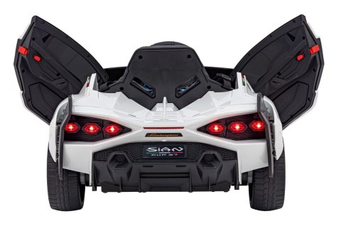 Lamborghini SIAN na akumulator dla dzieci Biały + Pilot + EVA + Wolny Start + Audio LED Lamborghini SIAN na akumulator dla dzieci Biały + Pilot + EVA + Wolny Start + Audio LED