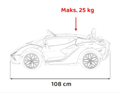 Lamborghini SIAN na akumulator dla dzieci Zielony + Pilot + EVA + Wolny Start + Audio LED