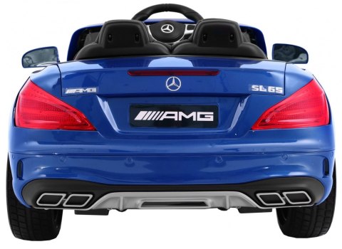 Mercedes AMG SL65 dla dzieci Lakier Niebieski + Pilot + Bagażnik + Regulacja siedzenia + MP3 LED + Wolny Start Mercedes AMG SL65 dla dzieci Lakier Niebieski + Pilot + Bagażnik + Regulacja siedzenia + MP3 LED + Wolny Start