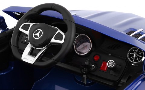 Mercedes AMG SL65 dla dzieci Lakier Niebieski + Pilot + Bagażnik + Regulacja siedzenia + MP3 LED + Wolny Start Mercedes AMG SL65 dla dzieci Lakier Niebieski + Pilot + Bagażnik + Regulacja siedzenia + MP3 LED + Wolny Start