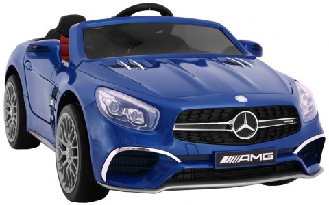 Mercedes AMG SL65 dla dzieci Lakier Niebieski + Pilot + Bagażnik + Regulacja siedzenia + MP3 LED + Wolny Start Mercedes AMG SL65 dla dzieci Lakier Niebieski + Pilot + Bagażnik + Regulacja siedzenia + MP3 LED + Wolny Start