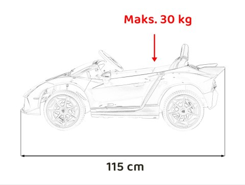Pojazd Lamborghini Invencible Czerwony Pojazd Lamborghini Invencible Czerwony