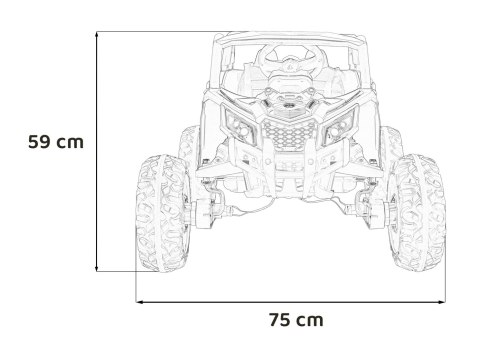 Pojazd Buggy ATV Defend 4x4 Pomarańczowy Pojazd Buggy ATV Defend 4x4 Pomarańczowy