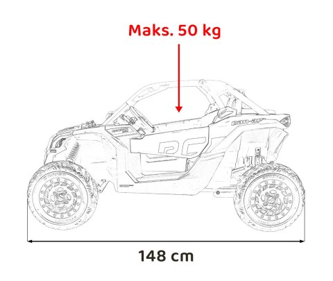 Pojazd Buggy Maverick Turbo RR STRONG Czarny Pojazd Buggy Maverick Turbo RR STRONG Czarny