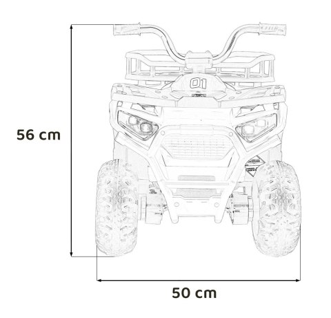 Pojazd Quad ATV Robust 01 Czerwony Pojazd Quad ATV Robust 01 Czerwony