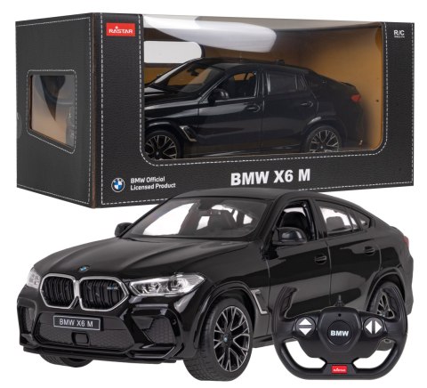 BMW X6 M czarny RASTAR model 1:14 Zdalnie sterowane auto + Pilot 2,4 GHz BMW X6 M czarny RASTAR model 1:14 Zdalnie sterowane auto + Pilot 2,4 GHz