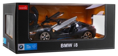 BMW i8 czarne RASTAR model 1:14 Zdalnie sterowane auto + pilot 2,4 GHz BMW i8 czarne RASTAR model 1:14 Zdalnie sterowane auto + pilot 2,4 GHz