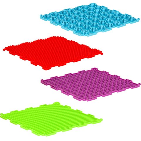 Mata sensoryczna puzzle montessori do masażu stóp 8 elementów kolorowe Mata sensoryczna puzzle montessori do masażu stóp 8 elementów kolorowe