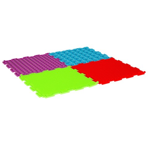 Mata sensoryczna puzzle montessori do masażu stóp 8 elementów kolorowe Mata sensoryczna puzzle montessori do masażu stóp 8 elementów kolorowe