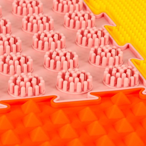 Mata sensoryczna puzzle montessori do masażu stóp 8 elementów kolorowe Mata sensoryczna puzzle montessori do masażu stóp 8 elementów kolorowe