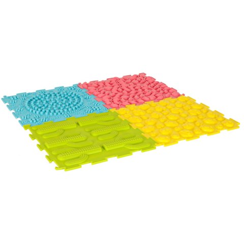 Mata sensoryczna puzzle montessori do masażu stóp 8 elementów pastelowe Mata sensoryczna puzzle montessori do masażu stóp 8 elementów pastelowe