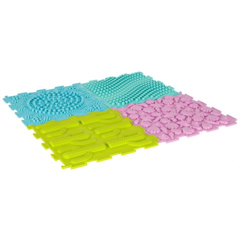 Mata sensoryczna puzzle montessori do masażu stóp 8 elementów pastelowe Mata sensoryczna puzzle montessori do masażu stóp 8 elementów pastelowe