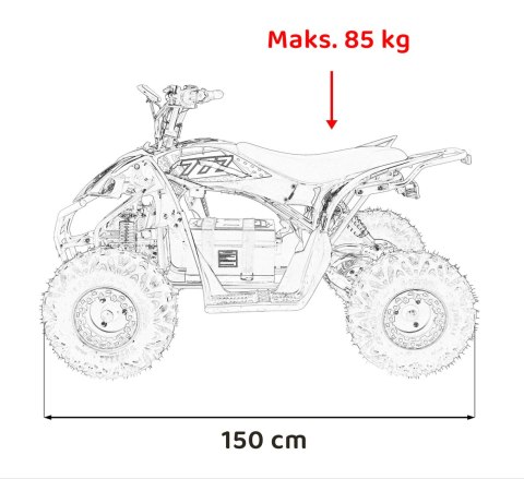Pojazd Quad DESERT STORM LIFT Pomarańczowy Pojazd Quad DESERT STORM LIFT Pomarańczowy