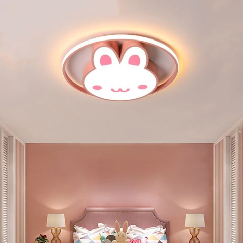 Lampa LED sufitowa plafon do pokoju dziecięcego ściemniana LUMELA + pilot króliczek Lampa LED sufitowa plafon do pokoju dziecięcego ściemniana LUMELA + pilot króliczek