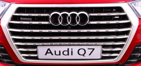 Audi Q7 Quattro S-Line na akumulator Lakier Czerwony SUV + Pilot Audi Q7 Quattro S-Line na akumulator Lakier Czerwony SUV + Pilot