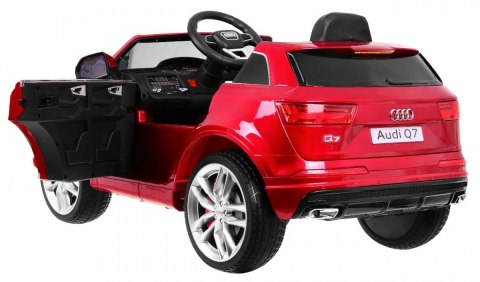 Audi Q7 Quattro S-Line na akumulator Lakier Czerwony SUV + Pilot Audi Q7 Quattro S-Line na akumulator Lakier Czerwony SUV + Pilot