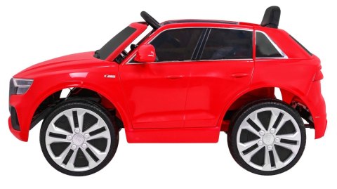Audi Q8 Lift na akumulator dla dzieci Czerwony SUV + Pilot Audi Q8 Lift na akumulator dla dzieci Czerwony SUV + Pilot