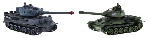 Zdalnie sterowane 2 czołgi T-34 vs Tiger dla dzieci 3+ Strzelające modele + Wielka Bitwa Czołgów Zdalnie sterowane 2 czołgi T-34 vs Tiger dla dzieci 3+ Strzelające modele + Wielka Bitwa Czołgów