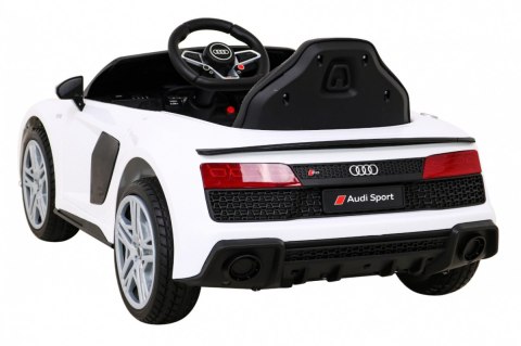 Audi R8 LIFT Samochodzik na akumulator Biały + Pilot Audi R8 LIFT Samochodzik na akumulator Biały + Pilot