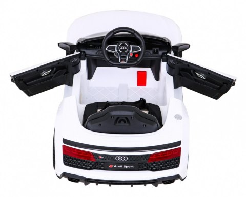 Audi R8 LIFT Samochodzik na akumulator Biały + Pilot Audi R8 LIFT Samochodzik na akumulator Biały + Pilot