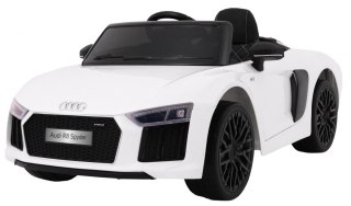 Audi R8 Spyder na akumulator Biały + Pilot
