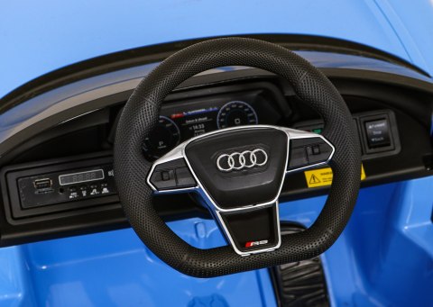 Audi RS E-Tron GT na akumulator Niebieski + Pilot + Napęd 4x4 Audi RS E-Tron GT na akumulator Niebieski + Pilot + Napęd 4x4