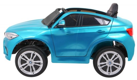 BMW X6M Elektryczne Autko, SUV dla dzieci Lakier Niebieski + Pilot BMW X6M Elektryczne Autko, SUV dla dzieci Lakier Niebieski + Pilot