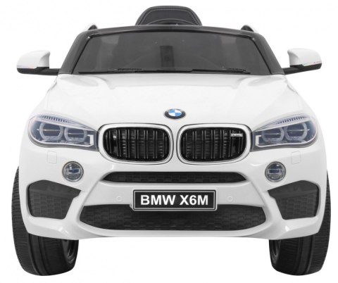 BMW X6M Elektryczne Autko dla dzieci, Biały SUV + Pilot BMW X6M Elektryczne Autko dla dzieci, Biały SUV + Pilot