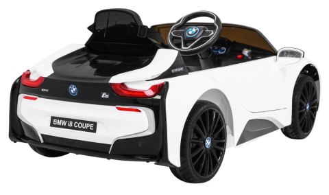 BMW I8 Lift Auto na akumulator Biały + Pilot BMW I8 Lift Auto na akumulator Biały + Pilot