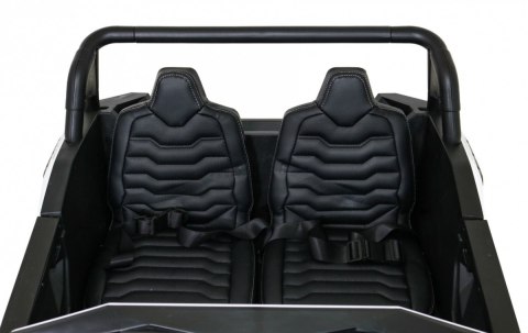 Buggy ATV Strong Racing dla 2 dzieci Biały + Silnik bezszczotkowy + Pompowane koła + Audio LED Buggy ATV Strong Racing dla 2 dzieci Biały + Silnik bezszczotkowy + Pompowane koła + Audio LED