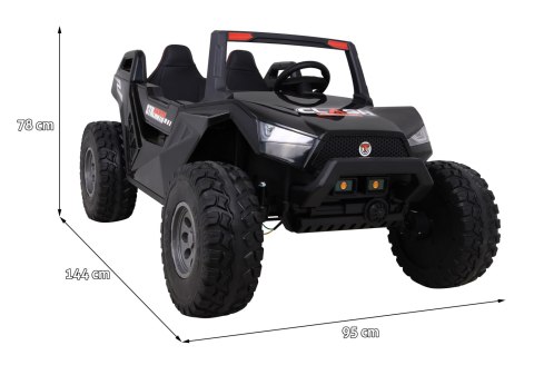 Buggy Clash na akumulator dla 2 dzieci Czarny + Pilot + Napęd 4x4 + Regulacja siedzenia + Radio MP3 + LED Buggy Clash na akumulator dla 2 dzieci Czarny + Pilot + Napęd 4x4 + Regulacja siedzenia + Radio MP3 + LED