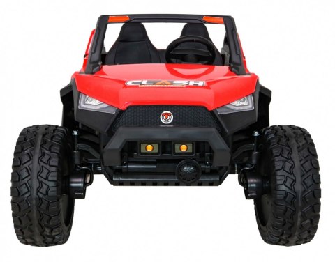 Buggy Clash na akumulator dla 2 dzieci Czerwony + Pilot + Napęd 4x4 + Regulacja siedzenia + Radio MP3 + LED Buggy Clash na akumulator dla 2 dzieci Czerwony + Pilot + Napęd 4x4 + Regulacja siedzenia + Radio MP3 + LED