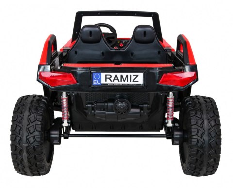 Buggy Clash na akumulator dla 2 dzieci Czerwony + Pilot + Napęd 4x4 + Regulacja siedzenia + Radio MP3 + LED Buggy Clash na akumulator dla 2 dzieci Czerwony + Pilot + Napęd 4x4 + Regulacja siedzenia + Radio MP3 + LED