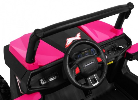 Buggy SuperStar dla dzieci Różowy + Napęd 4x4 + Pilot + Bagażnik + MP3 LED + Blokada drzwi Buggy SuperStar dla dzieci Różowy + Napęd 4x4 + Pilot + Bagażnik + MP3 LED + Blokada drzwi