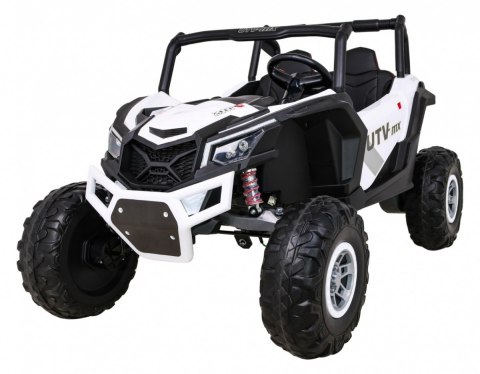 Buggy UTV-MX na akumulator dla dzieci Biały + Napęd 4x4 + Pilot + Audio LED + Schowek + EVA + Wolny Start Buggy UTV-MX na akumulator dla dzieci Biały + Napęd 4x4 + Pilot + Audio LED + Schowek + EVA + Wolny Start
