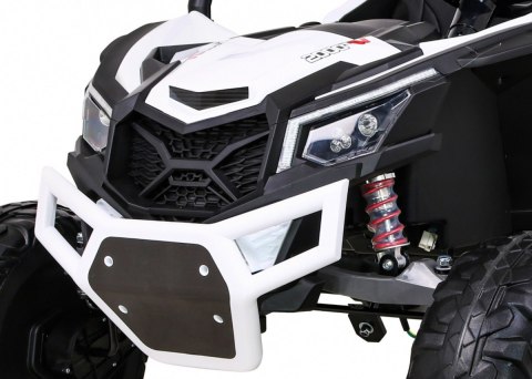 Buggy UTV-MX na akumulator dla dzieci Biały + Napęd 4x4 + Pilot + Audio LED + Schowek + EVA + Wolny Start Buggy UTV-MX na akumulator dla dzieci Biały + Napęd 4x4 + Pilot + Audio LED + Schowek + EVA + Wolny Start