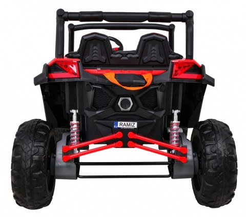 Buggy UTV-MX na akumulator dla dzieci Czerwony + Napęd 4x4 + Pilot + Audio LED + Schowek + EVA + Wolny Start Buggy UTV-MX na akumulator dla dzieci Czerwony + Napęd 4x4 + Pilot + Audio LED + Schowek + EVA + Wolny Start