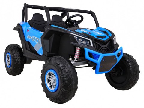 Buggy UTV-MX na akumulator dla dzieci Niebieski + Napęd 4x4 + Pilot + Audio LED + Schowek + EVA + Wolny Start Buggy UTV-MX na akumulator dla dzieci Niebieski + Napęd 4x4 + Pilot + Audio LED + Schowek + EVA + Wolny Start
