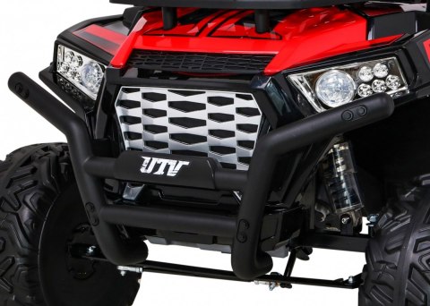 Buggy UTV Terenówka dla dzieci Czerwony + Pilot + Bagażnik + Wolny Start + EVA + MP3 LED Buggy UTV Terenówka dla dzieci Czerwony + Pilot + Bagażnik + Wolny Start + EVA + MP3 LED